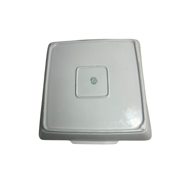 Vintage Naaman Israel Porcelain Serving Tray Fruit Motif Square Dish *READ* - Picture 9 of 10